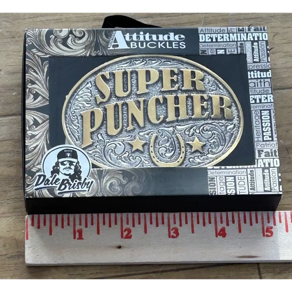 Montana Silversmiths Dale Brisby Super Puncher Attitude Belt Buckle New In Box